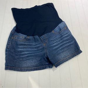 Planet Motherhood Maternity Shorts Womens Size Medium Blue Summer Spring